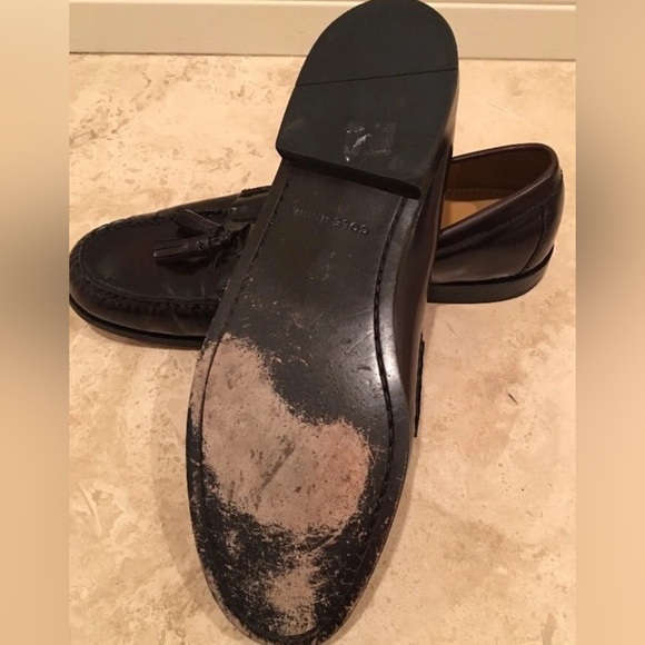 COLE HAAN Black Leather Classic Loafers w/ Tassels Worn Twice Men\'s 12D Nice! main image 12